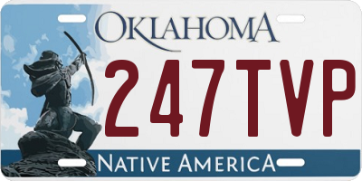 OK license plate 247TVP