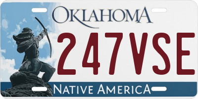 OK license plate 247VSE
