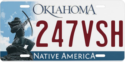 OK license plate 247VSH