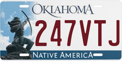 OK license plate 247VTJ