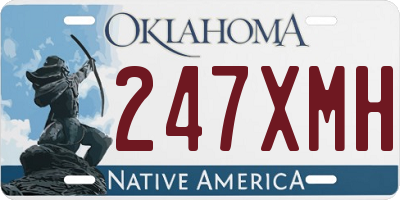 OK license plate 247XMH