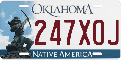 OK license plate 247XOJ