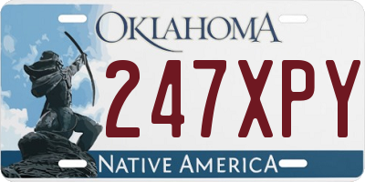 OK license plate 247XPY