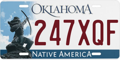 OK license plate 247XQF
