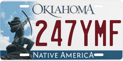 OK license plate 247YMF
