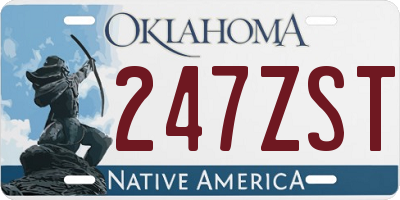 OK license plate 247ZST