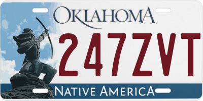 OK license plate 247ZVT