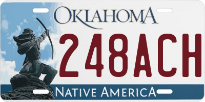 OK license plate 248ACH