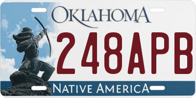 OK license plate 248APB