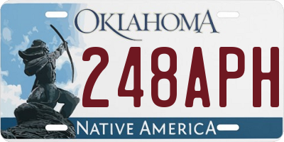 OK license plate 248APH