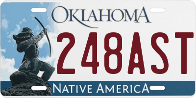 OK license plate 248AST