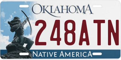 OK license plate 248ATN