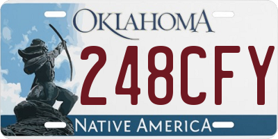 OK license plate 248CFY