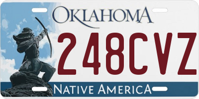 OK license plate 248CVZ