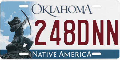 OK license plate 248DNN