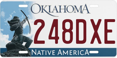 OK license plate 248DXE