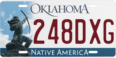 OK license plate 248DXG