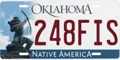 OK license plate 248FIS