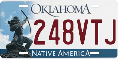OK license plate 248VTJ