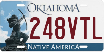 OK license plate 248VTL