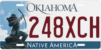 OK license plate 248XCH