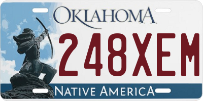 OK license plate 248XEM