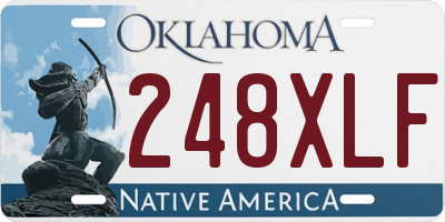 OK license plate 248XLF
