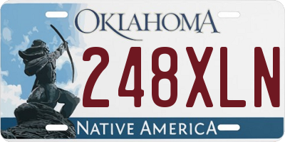 OK license plate 248XLN