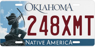 OK license plate 248XMT