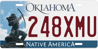 OK license plate 248XMU