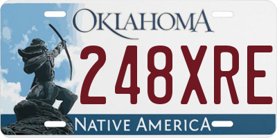 OK license plate 248XRE