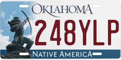 OK license plate 248YLP
