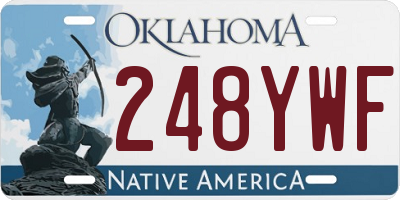 OK license plate 248YWF