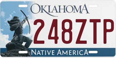 OK license plate 248ZTP