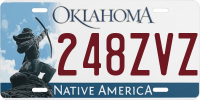 OK license plate 248ZVZ