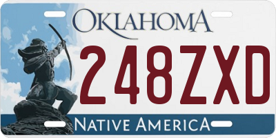 OK license plate 248ZXD