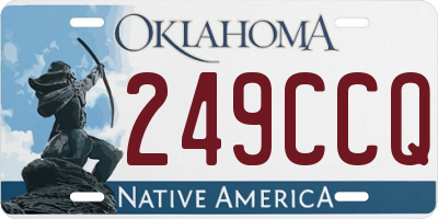 OK license plate 249CCQ