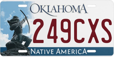 OK license plate 249CXS