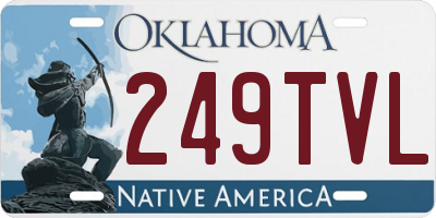 OK license plate 249TVL