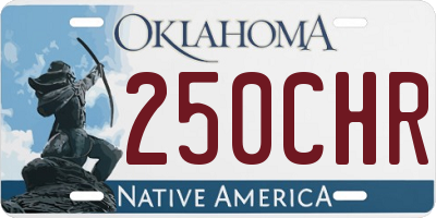 OK license plate 250CHR