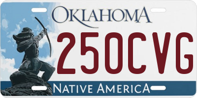 OK license plate 250CVG
