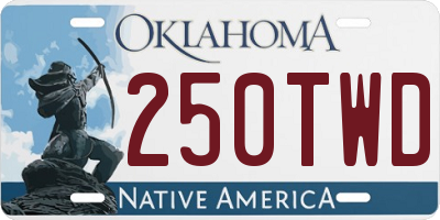 OK license plate 250TWD