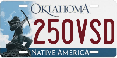 OK license plate 250VSD