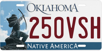 OK license plate 250VSH