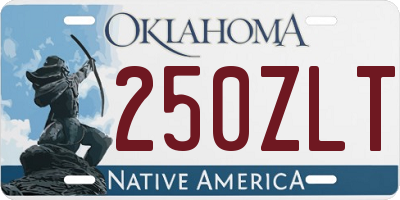 OK license plate 250ZLT