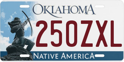 OK license plate 250ZXL