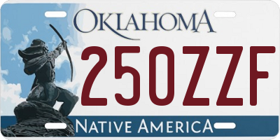 OK license plate 250ZZF