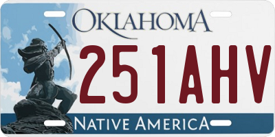 OK license plate 251AHV