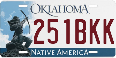 OK license plate 251BKK