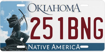 OK license plate 251BNG